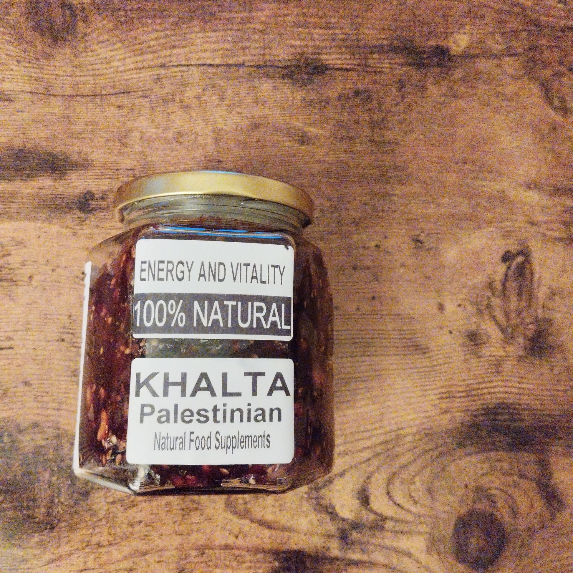 Khalta palestinienne dattes huile olive amandes cannelle graines lin sésame gingembre 400g